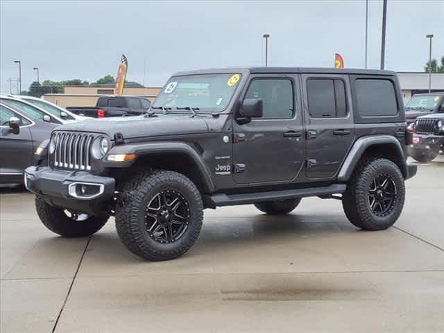 Used 2021 Jeep Wrangler Unlimited Sahara with VIN 1C4HJXEN0MW836679 for sale in Madison, NE